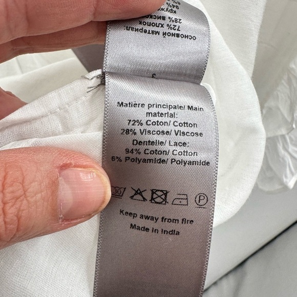 NWT ZADIG&VOLTAIRE XS Timmy Tomboy ruffled designer blouse feminine modern prep - Picture 12 of 16